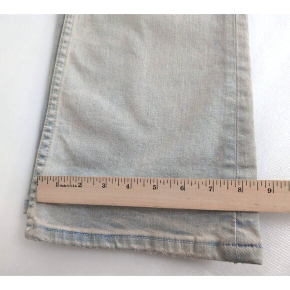 H&M Divided Flared Jeans Womens 2 Blue Light Wash Low Rise 5 Pocket Casual - Picture 14 of 14